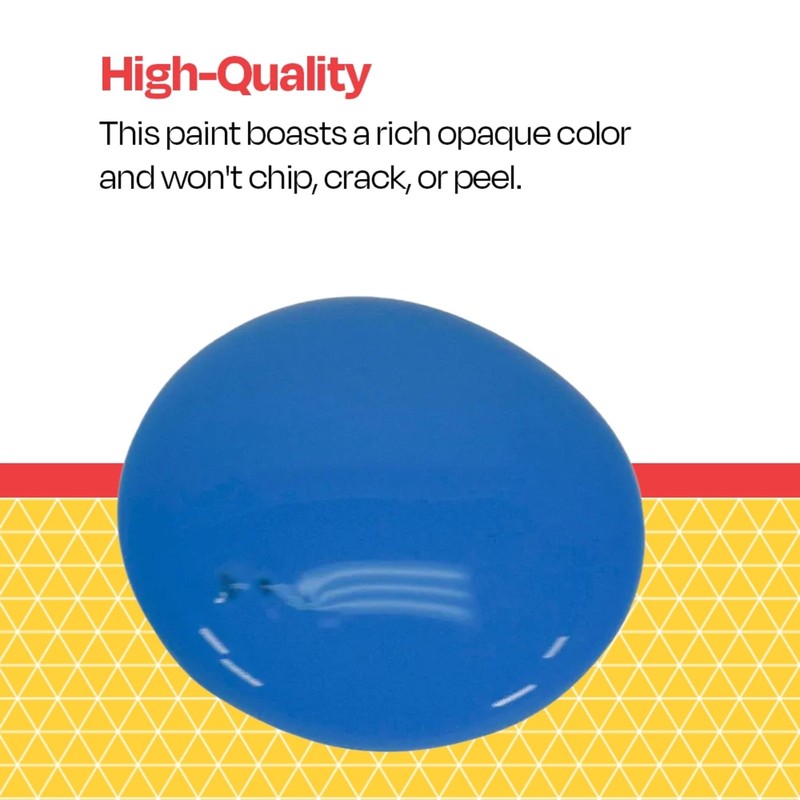 School Smart Washable Tempera Paint, Light Blue, 1 Quart Bottle