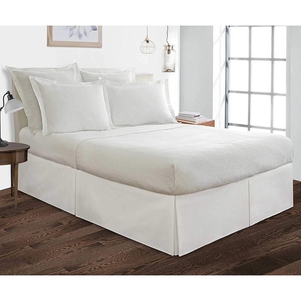 Bed Skirt Queen Size Pleated Style by Comfort Beddings 100%