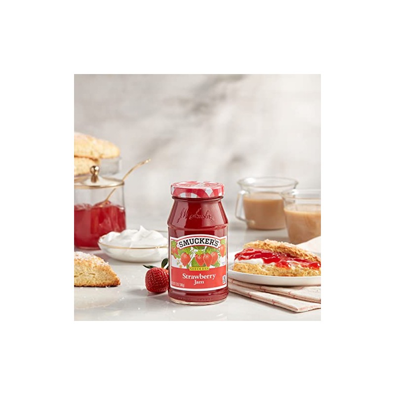 Smucker's Seedless Strawberry Jam, 12 Ounces (Pack of 6)