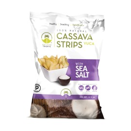 Artisan Tropic Cassava (Yuca) Strips: Sea Salt 4.5oz (12 Pack)