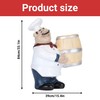 Beufee 2Pcs Fat Chef Resin Toothpick Holder, Cute Resin Chef