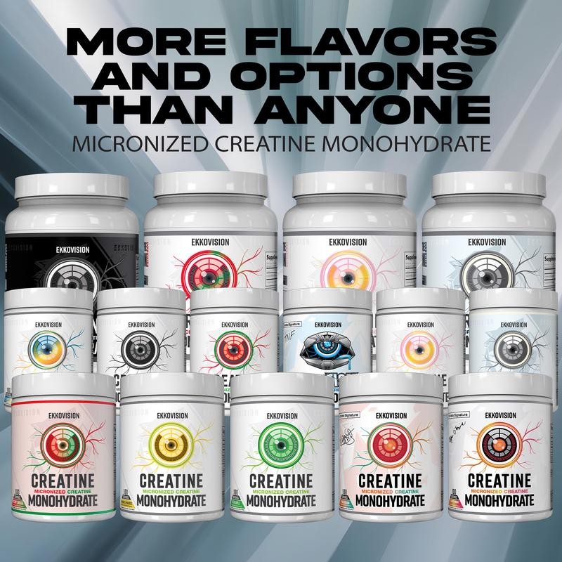 Ekko Creatine 3RD Party Tested Dietary Healthcare Supplement:_PINEAPPLE PARADISE_100 Servings