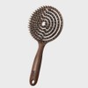 Yao Hairbrush [Reverse Wood Circle Boa] Root Volume Pig Hair