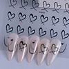 JMEOWIO Nagelsticker Valentinstag 10 Blatt Nail Art Sticker Selbstklebend Nagelaufkleber