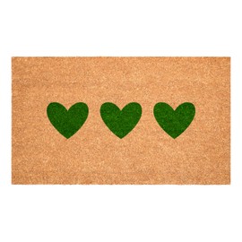 Calloway Mills Green Trio Hearts Doormat (17" x 29")