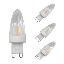 Edearkar G9 LED Bulbs Base Light Bulbs 1W AC110V Dimmable Mini Crystal Chandelier Light Bulbs 15W Halogen Bulb Replacement Warm White 2700K for Home Lighting, 360° Beam Angle(4-Pack)
