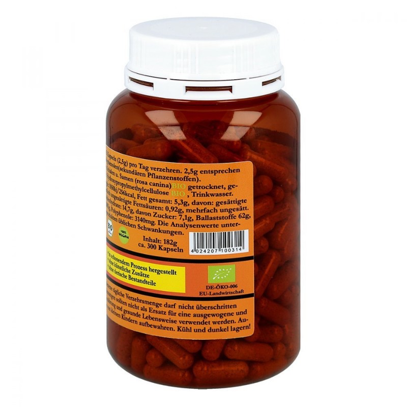 Rosehip Powder Capsules Pack of 300