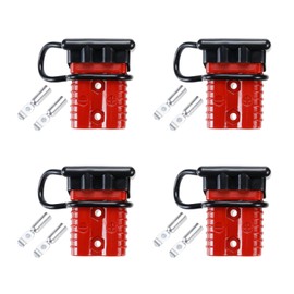 Roauend Wire Connector 4 Packs, 175A Battery Quick Connect/Disconnect Connector, 1/0 AWG Wire Harness Plug Kit, Cable Plug Connector Kit for Recovery Winch or Trailer