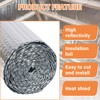VUAOHIY Double Reflective Insulation Roll, 47" X10' Double-Sided Aluminum Bubble