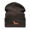 Baddery Knitted Hat Men & Women: Dachshund - Gift for