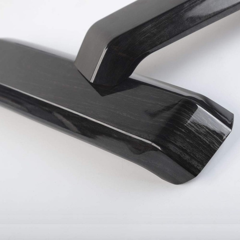 Voodonala Black Wood Grain Inner Door Handle Covers Trim for