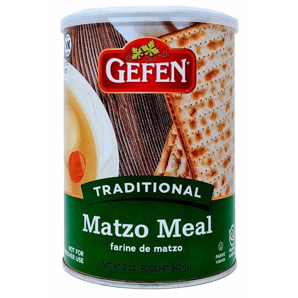 Gefen Matzo Meal 340g Resealable Canister, Kosher