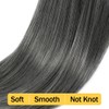 Drawstring Ponytail, 12 Inch, Salt n Pepper, Clip Fake Wig