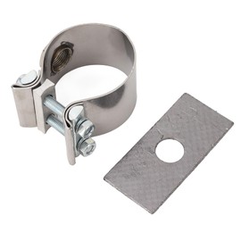 Clamp On Wideband Sensor Bung Adapter,Adjustable Clamp Stainless Steel Oxygen Sensor Bung for Engine Exhaust Pipe Wideband Sensor Bung Adapter