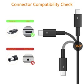 130W Laptop Charger USB C for Dell Precision 3590 3490 5490 5480 5690 3591 XPS 17 9730 9720 16 9640 P151G P184G Type C Power Cord
