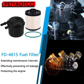 FD4615 Fuel Filter Compatible with 2011-2016 Ford F-250 F-350 F-450 F-550 Super Duty 6.7L V8 Diesel Replace BC3Z9N184B FD-4615 BC3Z-9N184-B PACK OF 6
