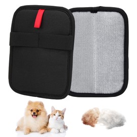 2 Pcs Electrostatic Pet Hair Removal Gloves, Reusable Grooming Mittens for Dogs & Cats, Static-Charged Fur Remover for Furniture, Carpet, Car Seats & Home Cleaning, Washable & Upgraded