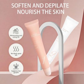 2PCS Hair Removal Cream Face, Facial Hair Remover Cream for Women, Gentle and Moisturizing Hair Removal Cream for Smooth Skin