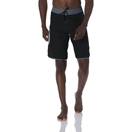 Billabong Men's Standard Classic Wave 21 INCH Outseam SURF Suede Solid Boardshort, Black, 32