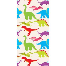 CafePress Cool Colorful Kids Dinosaur Pattern 30"x60" Absorbent, Soft Beach Towel