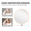 CONGUILIAO Circle Mirror Gold 28 Inch Round Wall Mounted Mirror,
