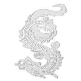 Gadpiparty Dragon Cutting Die Metal Stencil for DIY Scrapbooking and Card Making Durable High Strength Craft Die for Unique Embossing Designs Year Dragon Theme