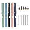 Pack of 5 Metal Inkless Pencils, Magic Pencil with 5