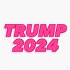 Pink Trump 2024 Sticker Vinyl Decal Bumper Sticker 5"