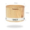 ThougrLyh Salt Box 2Pcs Spice Cellar with Swivel Lid and
