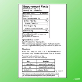 Quality Choice Clear Prebiotic Fiber Supplement Powder for Digestive Health - Tasteless, Non-Thickening Formula - 62 Servings, 8.6 Ounces (248g), Ideal for Adults & Children 6 & Up Daily Fiber Powder