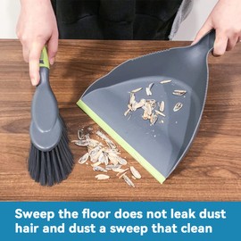Dustpan Small Brush Hand Broom - Dust pan and Brush Set, Small Brush and Dustpan Set, Hand Broom and Dustpan Set, Handheld Broom and Dustpan Set are Used to Clean Kitchens, Tables, and Animal Cages.