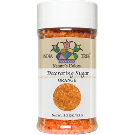 India Tree Nature's Colors Marigold Orange Decorating Sugar, 3.3-Ounce (Pack of 3)