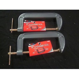 ~ 2 ~ C-CLAMPS 8" BRAKE CALIPER PISTON CARPENTER WELDING HOLDING TOOL CLAMP H.D.