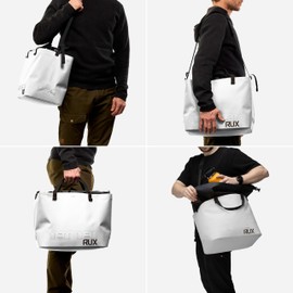 RUX 25L+ Waterproof Tote Bag (Space White) - Durable, Weatherproof Utility Tote For Modular Storage - Rugged, Flexible, Seam-Sealed, Packable, And Perfect For Overlanding, Camping, And Van Life