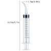 Pack of 5 Dental Syringe 12 ml Graduated Transparent Plastic