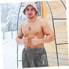 LABRIMP Creative Warm Shower Towel for Men Ultra Absorbent Polyester