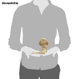 Décopatch - Ref SA211C - Sitting Mermaid - Papier Maché Object to Decorate - 11.5 x 17 x 15.5cm - Decorate with Décopatch Papers & PaperPatch Glue, Glitter, Paints