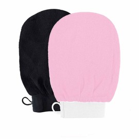2 Pcs Silkify Exfoliating Glove, Exfoliating Mitt, Exfoliating Glove, exfoliating gloves Dual-Sided Deep Clean Exfoliation Scrubbing Mitt Dead Skin Remover Glove for Women and Men