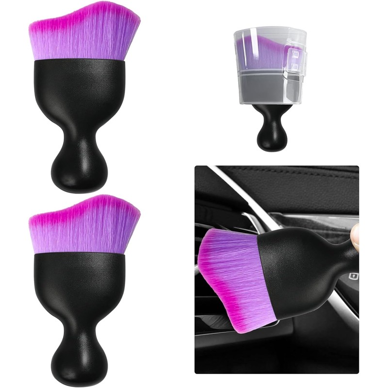Ziciner 2 Piezas Cepillo para Detallado de Auto, Cerdas Suaves