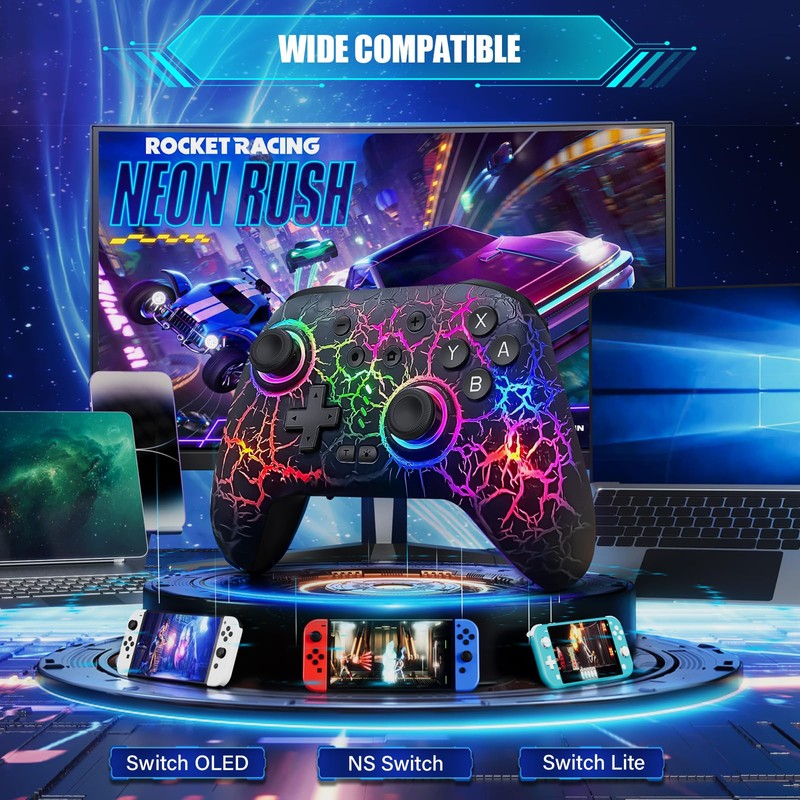 Switch Controller, Wireless Switch Pro Controller for Switch/Switch 2/Switch Lite/Switch