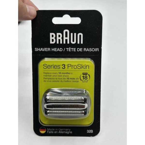 Braun Series 3 ProSkin 32B Replacement Shaver Head Made In