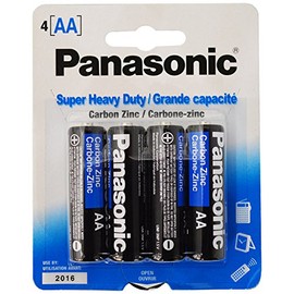 Panasonic Super Heavy Duty AA Batteries 4pk