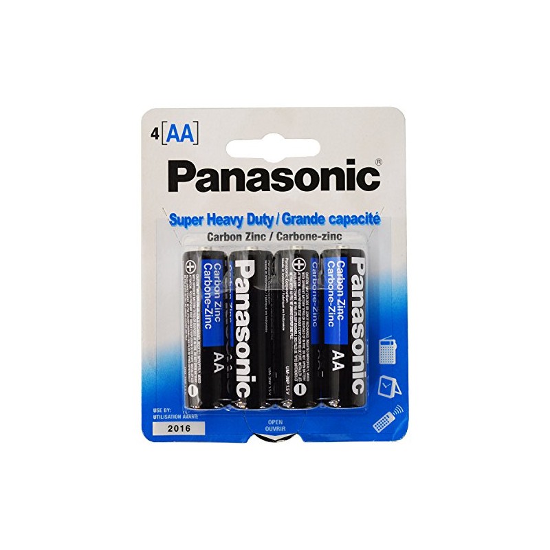 Panasonic Super Heavy Duty AA Batteries 4pk