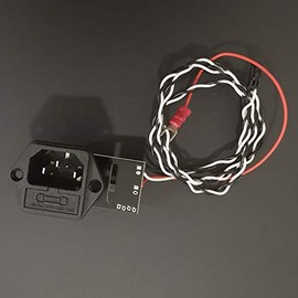 PSU Power Panic V 0.4 High Voltage with 10A 250V Fuse Switch and Cable,Power Supply Power Detection Module Socket for Prusa i3 Mk3 MK3S 3D Printer
