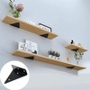 YKKJ 4 pcs Triangle Floating Shelf Brackets，Floating Shelf Brackets，for Floating