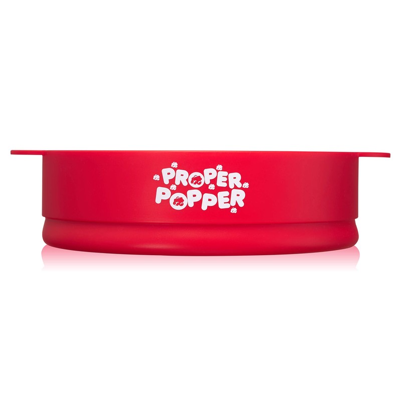 The Original Proper Popper Microwave Popcorn Popper, Silicone Popcorn Maker,