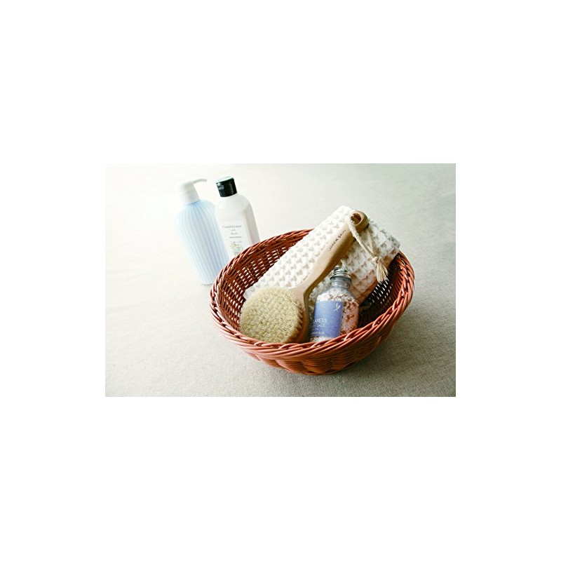 91-078A Display Basket, Resin Basket, Round, Dishwasher Safe, White, 5.9