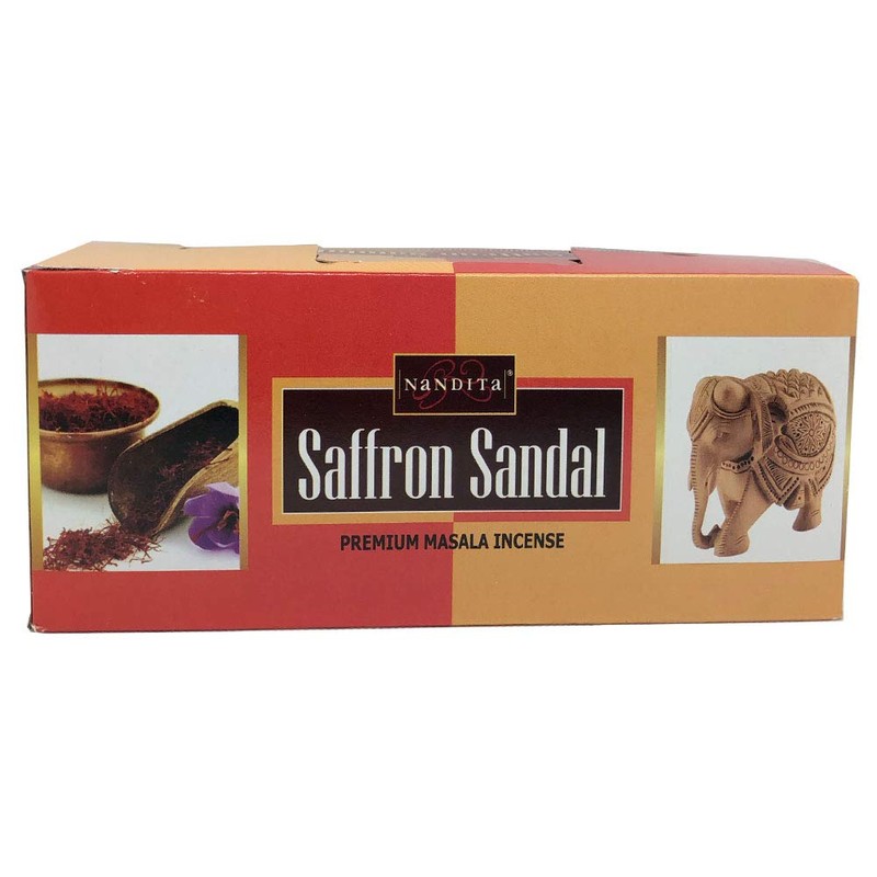 Nandita Saffron Sandal Premium Masala Incense Sticks - Pack of
