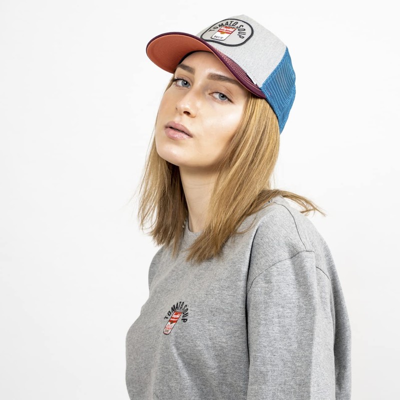 Djinns Trucker Cap Food Avocados Navy Dark Blue, Tomato Soup