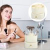 NOLITOY Desk Makeup Organizer, Rotating Brush Holder Vanity Storage Cosmetic